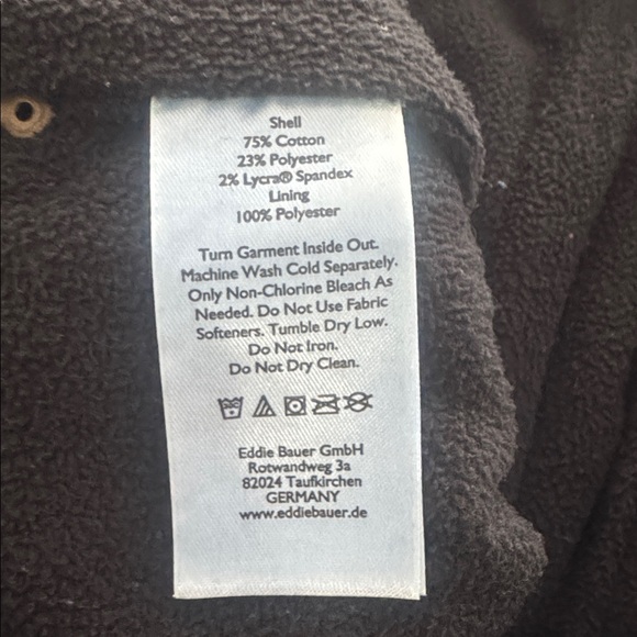 EDDIE BAUER Fleece Lined Denim Jeans 12 Slim Straight Slightly Curvy KL $100 EUC - Picture 8 of 15